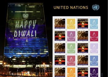 Diwali stamps released by UN stamps