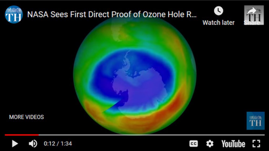 Ozone layer is healing