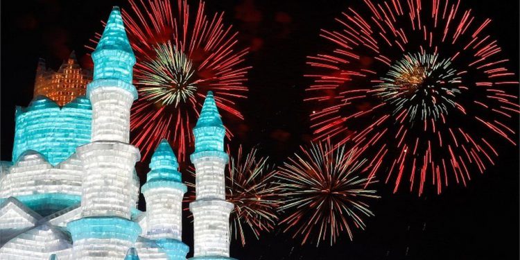 The Harbin International Ice and Snow festival opens to public