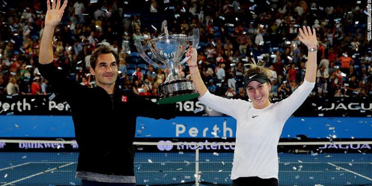 Federer helps Switzerland win a record Hopman Cup