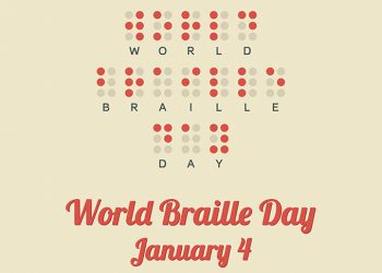 Poster for World Braille Day (January 4)