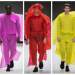 Designer debuts plastic clothing at London Fashion Week