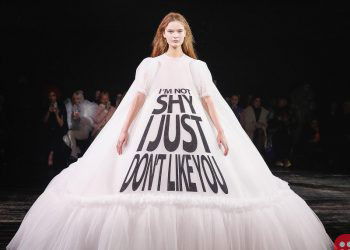 Dutch designers slay it with bold slogan dresses at Paris Fashion Week