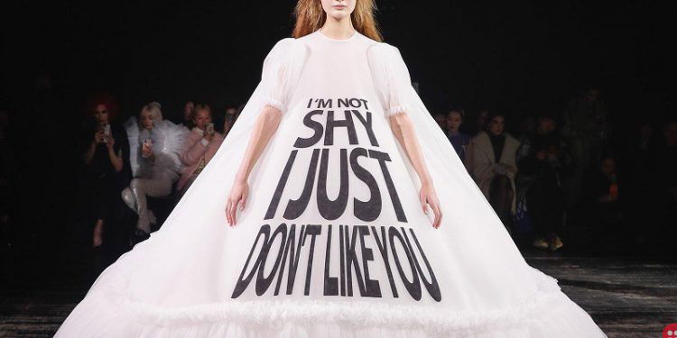 Dutch designers slay it with bold slogan dresses at Paris Fashion Week