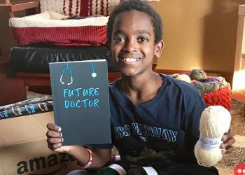 This 11-year-old crochets for a good cause