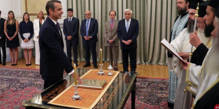 Kyriakos Mitsotakis sworn-in as Greece Prime Minister