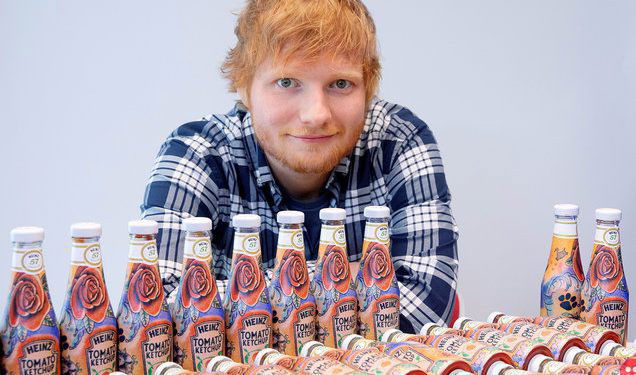 Ed Sheeran and Heinz team up to raise money for charity