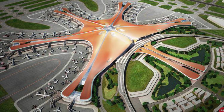 Beijing opens starfish-shaped futuristic airport