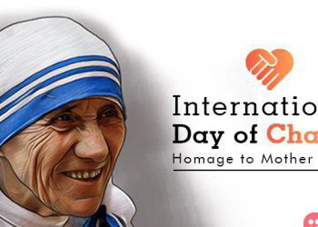 5th September is International Day of Charity