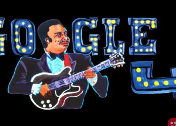 Google honours B.B King on his 94th birthday with a doodle
