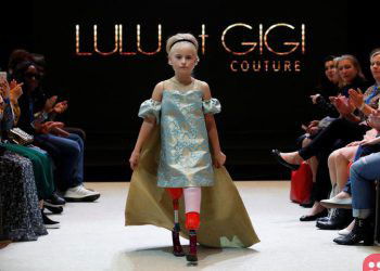 Daisy-May Demetre: 9-year-old double amputee models at Paris Fashion Week