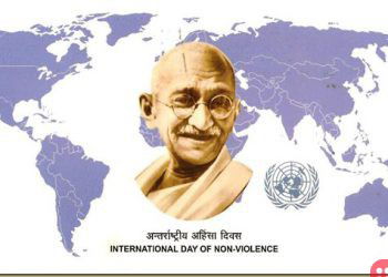 2nd October is International Day of Non-Violence