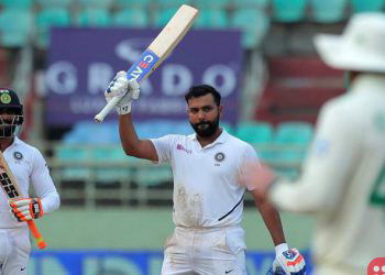 Indian batsman Rohit Sharma breaks record for maximum sixes in a Test