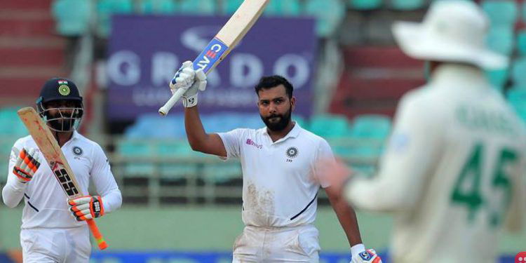 Indian batsman Rohit Sharma breaks record for maximum sixes in a Test