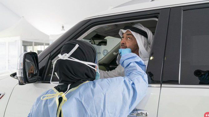 UAE opens drive-through coronavirus testing facility
