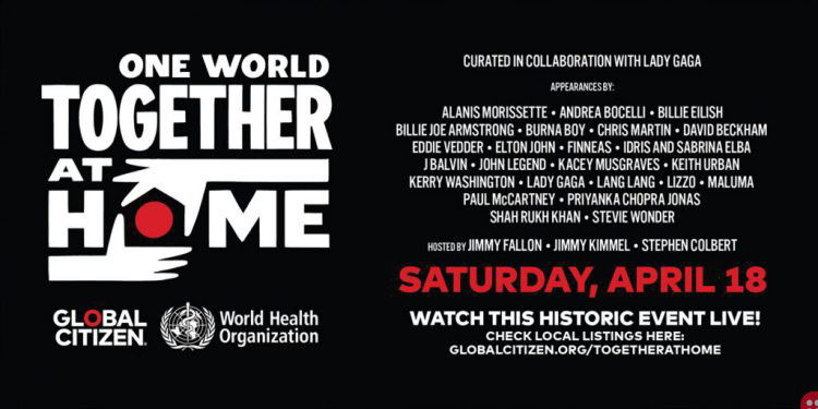 Global celebrities collaborate for ‘One World: Together at Home’ concert towards coronavirus relief efforts