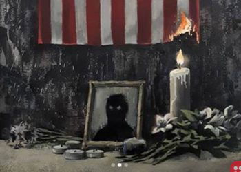 Banksy’s latest painting honours George Floyd