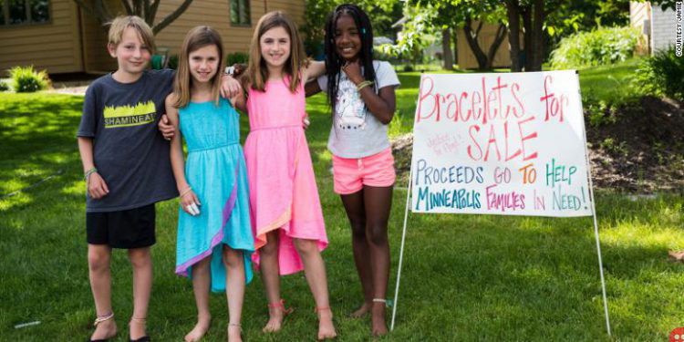 9-year-old and her friends have raised nearly $100,000 for black-owned businesses by selling homemade bracelets