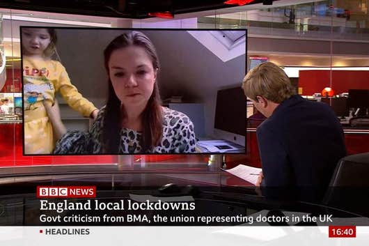 Hilarious moment as daughter crashes professor’s live interview on BBC