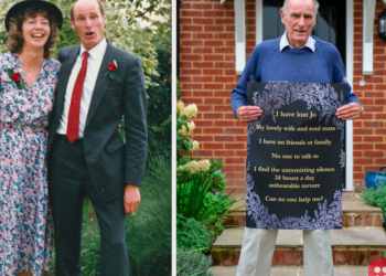 Lonely pensioner put up a sign asking for friends, and the response to it is heartwarming!