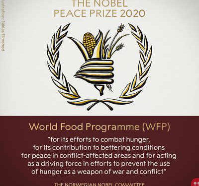2020 Nobel Prize: World Food Programme awarded Peace Prize