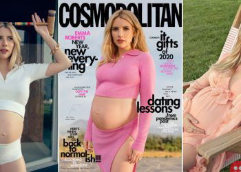 Emma Roberts becomes first pregnant star on Cosmopolitan cover