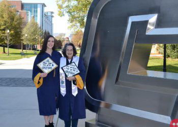 74-year-old grandmother and her granddaughter graduate together