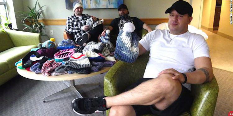 Man starts off knitting group to help people like himself recover from drug addiction