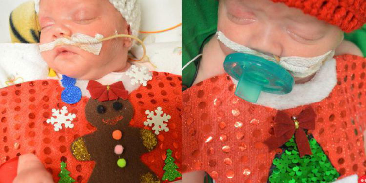 Texas hospital dresses up infants in NICU in Christmas clothes