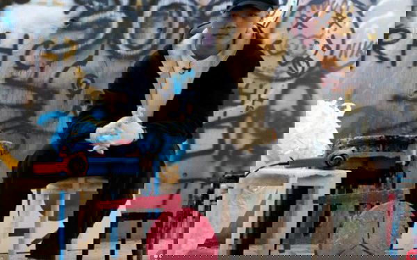 South Korean students makes stools from used masks