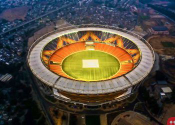 World’s largest cricket stadium hosts first international match