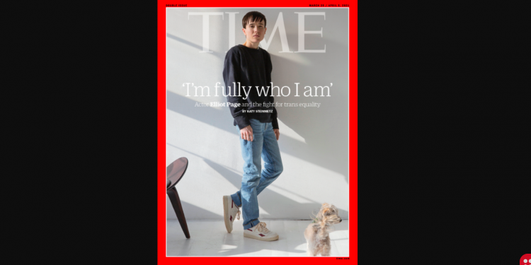 Elliot Page becomes first trans man to feature on Time magazine cover