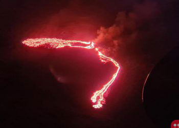 Watch This Video Of A Volcano In Iceland Erupting!