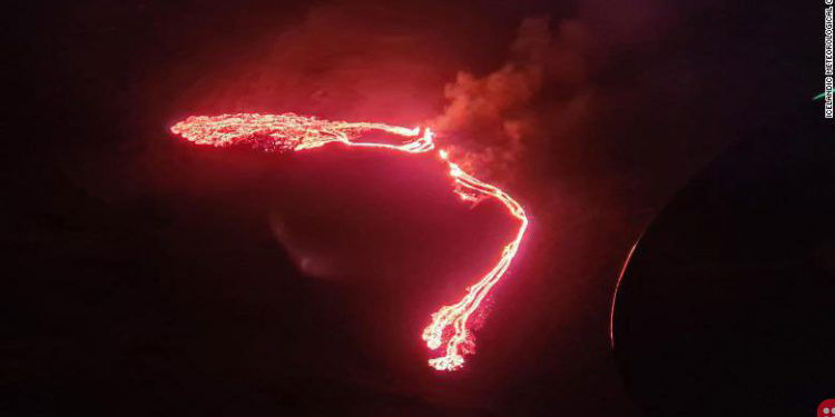 Watch This Video Of A Volcano In Iceland Erupting!