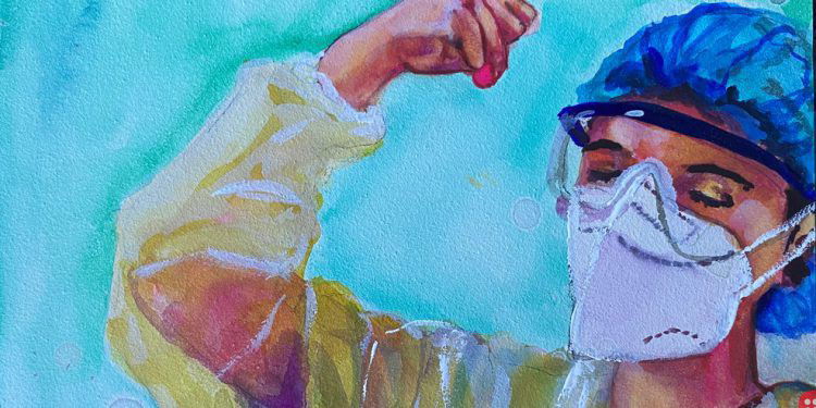 Jayashree Krishnan: The self-taught artist who painted over 150 portraits of first responders